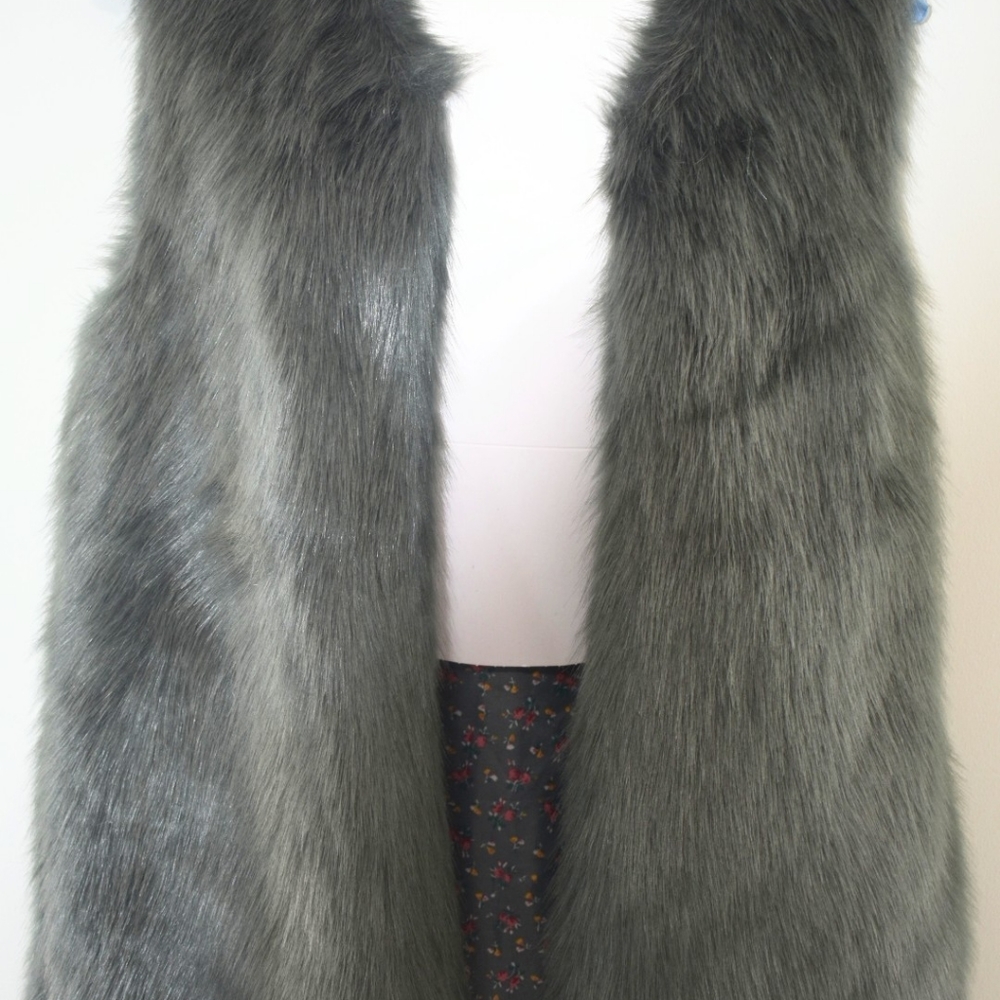 Faux fur vest
